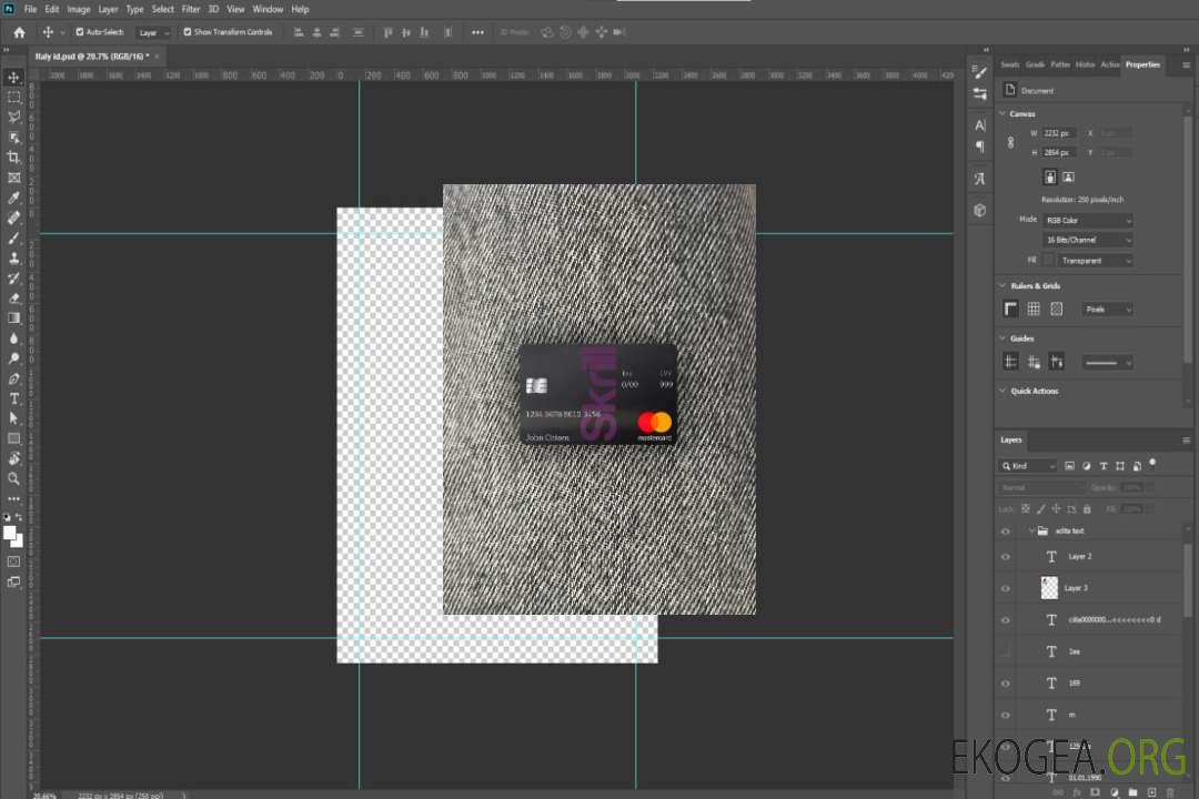 Modèle de carte de débit Skrill Mastercard au format PSD, photolook entièrement modifiable template